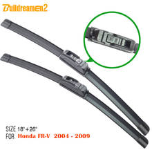 Buildreamen2 For Honda FR-V FRV 2004-2009 Car Window Windshield Soft Rubber Wiper Bracketless Windscreen Wiper Blade 1 Pair 2024 - buy cheap
