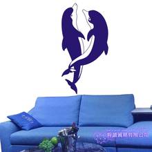 Dolphin Wall Sticker Decal Posters Vinyl Wall Art Decals Decal Decor Mural Wild Animal Sticker Dolphin Car Sticker 2024 - buy cheap