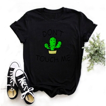 LINNA-Camiseta de moda de verano para mujer, Camiseta con estampado de Cactus y plantas, Top de manga corta informal con cuello redondo 2024 - compra barato
