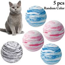 5PCS Gato Brinquedos Bola Planeta Novo Design Bola de Espuma Brinquedo Brinquedo Gatinho Cat Perseguição игрушки для кошек Gatos Interativo Toy Cor Aleatória 2024 - compre barato