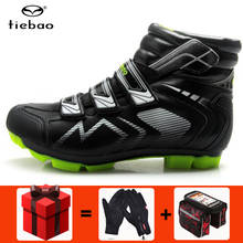 TIEBAO-zapatillas de ciclismo con autosujeción para hombre y mujer, zapatos transpirables para bicicleta de montaña, Invierno 2024 - compra barato