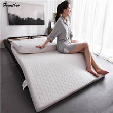 Cinta de colchão de látex forma de sacola, 120*200, tatami grossa 5/10cm, para cama de matras com capa removível 2024 - compre barato
