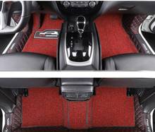 Проволочный автомобильный напольный коврик для Nissan X-Trail X Trail T32 Rogue 2014 - 2020 Кожаный Автомобильный внутренний двухслойный коврик для защиты ковров 2024 - купить недорого