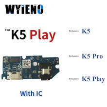 Плата зарядного порта Wyieno для Lenovo K5 K5C78 A7010, зарядное устройство с разъемом Micro USB, гибкий сменный кабель с отслеживанием микрофона 2024 - купить недорого