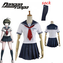 Traje de cosplay danganronpa 3, fantasia de outro painel para mulher, para cosplay de uniforme escolar + saia + gravata + meias 2024 - compre barato