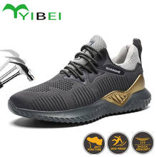 2020 fashionable work safety shoes men's steel toe cap protective indestructible work boots safety boots sports shoes 2024 - buy cheap