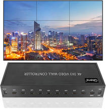 Видеоконтроллер настенный 4K 3x3, устройство для разделения экрана, совместимое с HDMI, ТВ-приставка, 2x2x3 1x3 1x4 9 мониторов 2024 - купить недорого