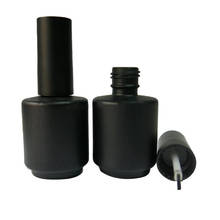 200pcs/lot 15ml Black Empty Nail Polish Bottle Cosmetic Containers Nail Gel Bottles With Brush Factory Wholesale 2024 - buy cheap