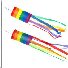 Decoração suspensa colorida do orgulho lgbtq +, material premium para ambientes externos, coluna arco-íris, preço de fábrica 2024 - compre barato