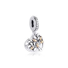 Family Tree Dangle Charm Jewelry Girl Friends Free Shipping Women 100% Real S925 Sterling Silver Beads Fashion Pendant 2024 - buy cheap