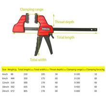 Hot Sale Heavy Duty F Clamp Clip Wood Working Quick Grip F Style Bar Woodworking Clamps 4 6 12 18 24 Inch 2024 - buy cheap