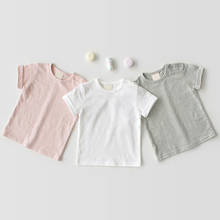 Bebê t camisa de algodão de manga curta t-shirts para meninos t meninas topos crianças roupas de verão do bebê moletom crianças t camisas 2024 - compre barato
