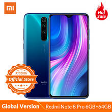 Глобальная версия смартфона Xiaomi Redmi Note 8 Pro, 6 ГБ + 64 ГБ, MTK Heilo G90T мобильный телефон, 18 Вт, быстрая зарядка, камера 64 мп, 4500 мАч, nfc 2024 - купить недорого