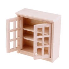 1pc 1/12 Scale Dollhouse Miniatures Wall Hanging Lockers Cabinet Model Accessories 1:12 Wood Simulation Room/furniture Pizies 2024 - buy cheap