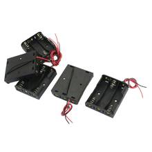 Top Deals 5 pieces spring loaded plastic 3 x 1.5V AA battery holder box black 2024 - buy cheap
