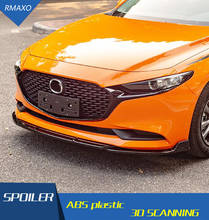 For Mazda3 Axela Body kit spoiler 2020-2021 For Mazda 3 Axela ABS Rear lip rear spoiler front Bumper Diffuser Bumpers Protector 2024 - buy cheap
