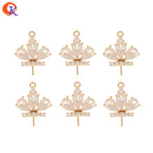 Cordial Design 50Pcs 14*16MM Charms/Earring Findings/Flower Shape/DIY Jewelry Making/Hand Made/CZ Pendant/Jewelry Accessories 2024 - buy cheap