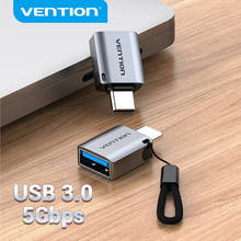 Адаптер Vention USB C «папа»-«мама» USB 3,0 для Macbook pro Air Huawei Mate 30 Samsung S10 S9 USB 3,0 OTG 2024 - купить недорого