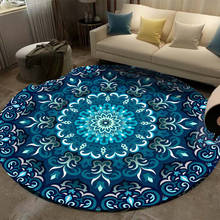 Round Carpet Ethnic Mandala Flower floor Mats doormats bath balcony home Non-slip Children's room Carpet tapis salon rug rugs 2024 - buy cheap
