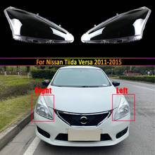 Car Transparent Cover Headlight Glass Shell Lamp Shade Headlamp Lens Cover For Nissan Tiida Versa 2011-2015 2024 - buy cheap