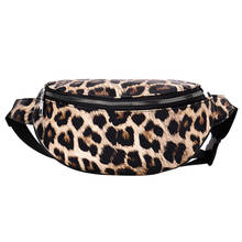 Женская сумка-мессенджер из искусственной кожи на молнии с леопардовым принтом, сумка на грудь, поясные сумки 2024 - купить недорого
