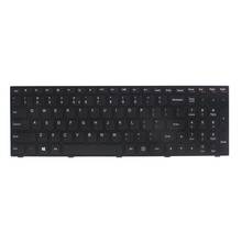 Novo teclado para lenovo ideapad 300-15isk 300-17sk 300-15ibr laptop com moldura preta genuína 2024 - compre barato