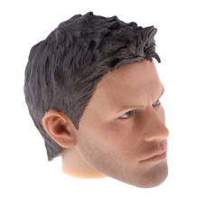 1/6 escala macho corpo cabeça esculpir com cabelo preto boneca cabeça escultura para 12 polegada figura de ação diy partes do corpo 2024 - compre barato