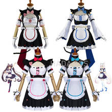 Game NEKOPARA Cosplay Chocola Vanilla Maid Dress Costume Anime Cat Neko Girl Costumes Women Outfits Cute Halloween Lolita Cloth 2024 - buy cheap
