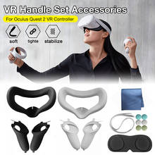 1 conjunto capacete olho máscara protetora capa para oculus quest 2 vr óculos fone de ouvido suporte para quest2 realidade virtual acessórios 2024 - compre barato