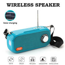 Solar Charging Portable Outdoor Speakers Wireless Bluetooth Sound box Subwoofer With Flashlight FM Radio Loudspeaker Music box 2024 - buy cheap