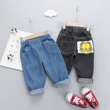 Calça jeans para crianças, calça casual sólida de cowboy para bebês meninos e meninas, primavera 2020 2024 - compre barato