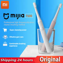 Оригинальная умная электрическая зубная щетка Xiaomi Mijia T100 Mi 46g 2 Speed Xiaomi Sonic, отбеливающая зубная щетка, уход за полостью рта 2024 - купить недорого