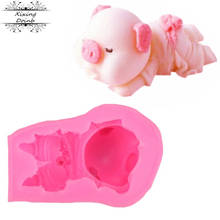 3D Pig Silicone Mousse Cake Chocolate Candy Pig Shape Mold Dessert Bakeware Tool Cake Decorating Tools 2024 - buy cheap