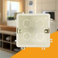 Caixa de montagem branca universal da parede da gaveta de 86*86mm para o interruptor de parede e o soquete plástico da caixa traseira do cerco tomada 86mm