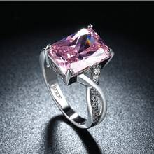 2021 novo verão incrustado coração cristal de swarovskis anel para mulheres moda 925 jóias anéis de casal atacado 2024 - compre barato