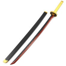 Espada de madera de Demon Slayer para adultos y niños, armas, hoja del diablo, juego de rol, Katana, Tsugikuni, yoriachi, Cosplay, accesorios, Juguetes 2024 - compra barato