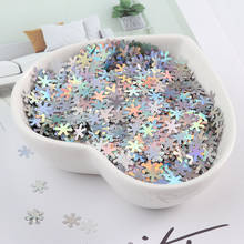 Ultrathin 6mm Snowflake Sequins Matte PET DIY Nail Flower Sequin Paillettes for Nails Art Manicure/Wedding Confetti 10g 2024 - buy cheap