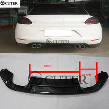 Carbon Fiber Car Rear Bumper Four Out Lip Diffuser for Volkswagen Scirocco 1.4t Body Kit 15-17 2024 - buy cheap