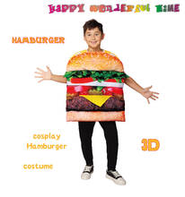 Disfraces de Halloween para el Día de los niños, vestido de fiesta, disfraces divertidos de Cosplay, ropa de hamburguesa de comida, disfraz de escenario de actuación SL2242 2024 - compra barato