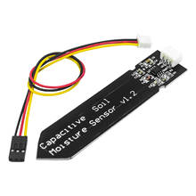 Sensor analógico capacitivo de umidade do solo, 3.3 ~ 5.5v, resistente à corrosão, interface de 3 pinos para arduino raspberry 2024 - compre barato