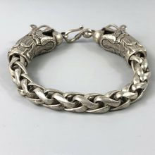 Pulsera exquisita China rara coleccionable, amuleto de dragón de plata tibetano hecho a mano 2024 - compra barato