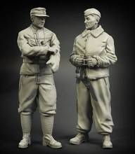 Kits de modelos de figuras de resina 1/35, 2 figuras sin montar sin pintar, C627 2024 - compra barato