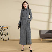 New Autumn Winter Woolen long coat Luxury clothes Double-breasted wool coat slim women Cashmere coats Fashion Ladies coats 3XL 2024 - buy cheap