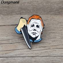 K677 Halloween Horror Metal Enamel Pins and Brooches for Lapel Pin Backpack Bags Badge Collection Halloween Gifts For Kids 2024 - buy cheap