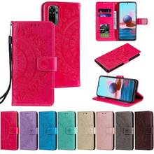 Luxury Leather Case For Coque Xiaomi Redmi Note 10 4G 5G Cover Wallet Flip Case For Funda RedmiNote 10 Pro Max Etui Phone Case 2024 - buy cheap