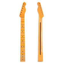 Disado 22 Frets Maple Electric Guitar Neck Maple Fretboard Yellow Glossy Finish Guitar Accessories Parts Can Be Customized 2024 - buy cheap