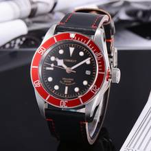 41mm Automatic watch luxury Corgeut black dial red bezel sapphire crystal waterproof mens mechanical wristwatches 2024 - buy cheap