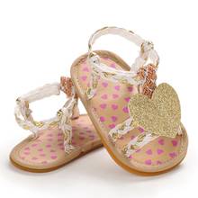 Sandália infantil de verão para recém-nascidos, tamancos para meninas, sapatos de berço macio, princesa, 2020