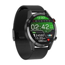 Smart watch l13 ecg + ppg ip68, relógio inteligente com chamada bluetooth, à prova d'água, masculino, com pulseira fashion de pressão arterial, 2020 2024 - compre barato
