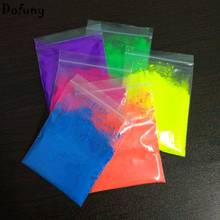 Mixed 5 colors Neon Fluorescent Powder Glow under UV Light,100g/lot Phosphor Pigment Powder for Nail Polish&Painting&Printing. 2024 - buy cheap